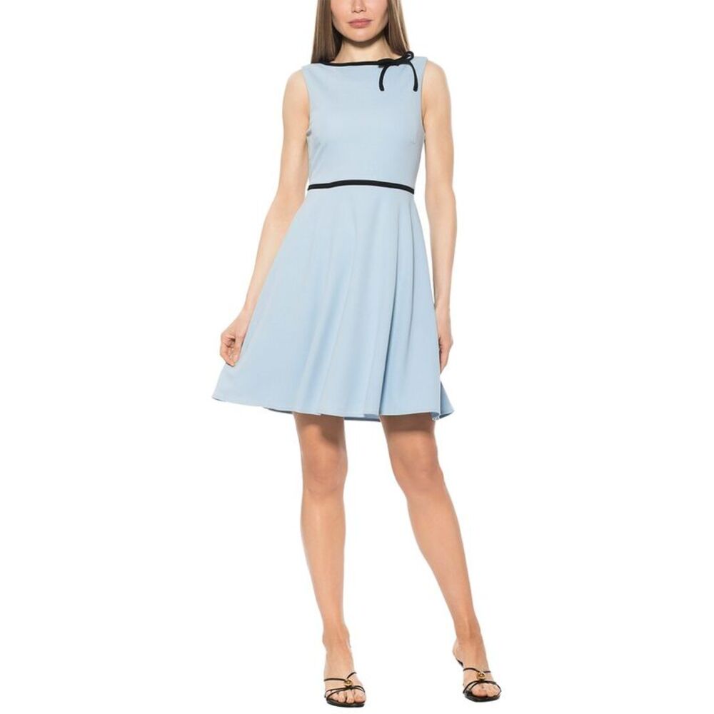 Alexia Admor Womens  Ida A-Line Dress, Blue
